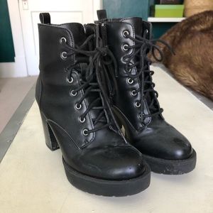 Madden NYC Lug Sole Heel Boot